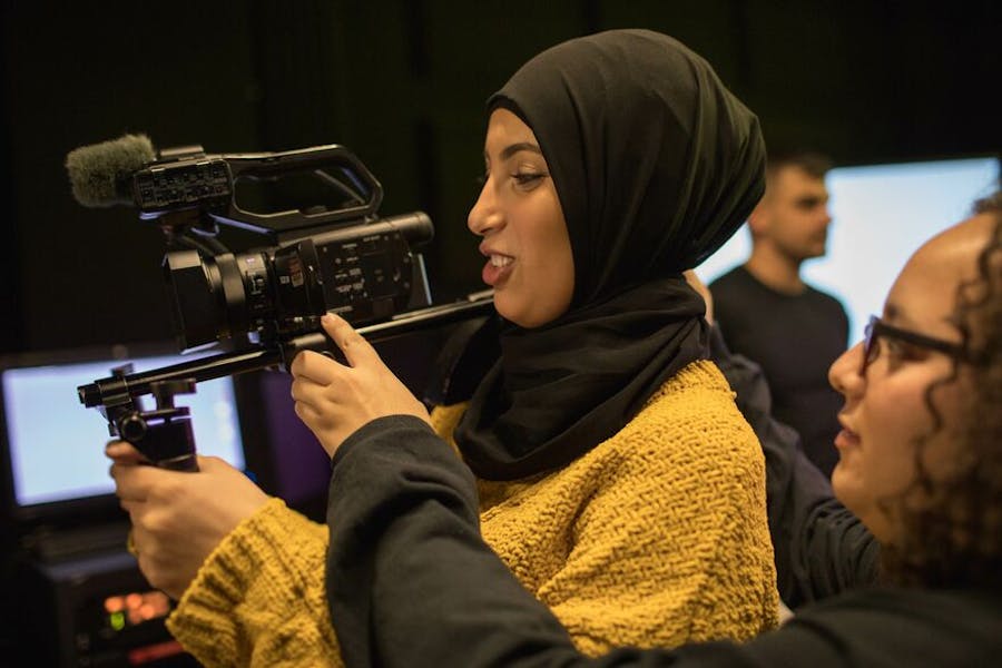 Student with Camera, Media Studies